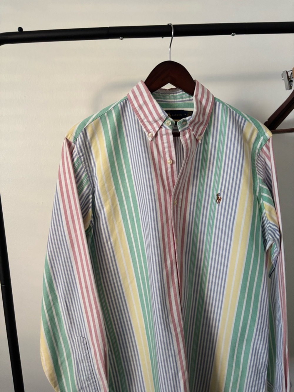 Ralph Lauren Men’s Pastel Multi-Stripe Button-Down Shirt